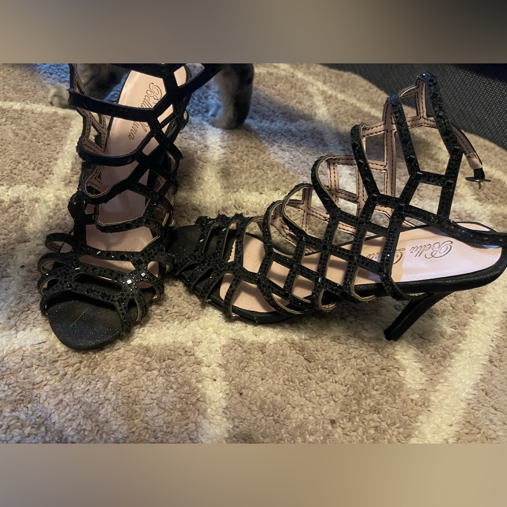Bella Luna strappy high heelsWorn once to prom a few years go been in my closet